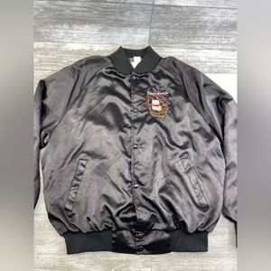 VTG Phoenix Satin Varsity Anheuser-Busch Cartersville Jacket Snap Coaches XL